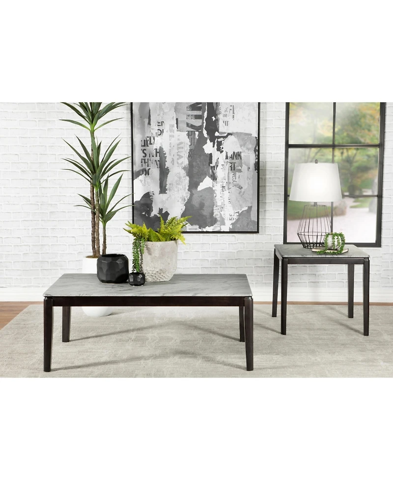 Coaster Home Furnishings 21.75" Asian Hardwood Square End Table