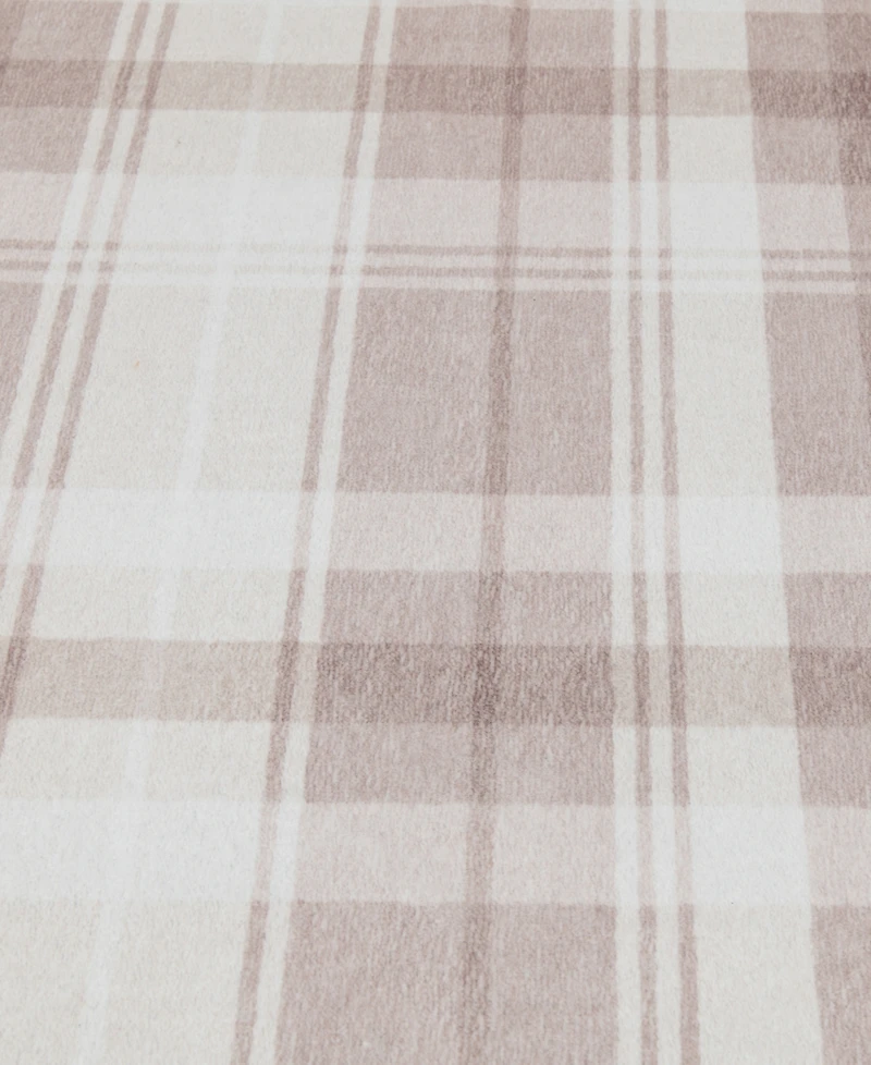 Mink Home Velvet Touch Washable Pla-001 7'6" x 9'6" Area Rug