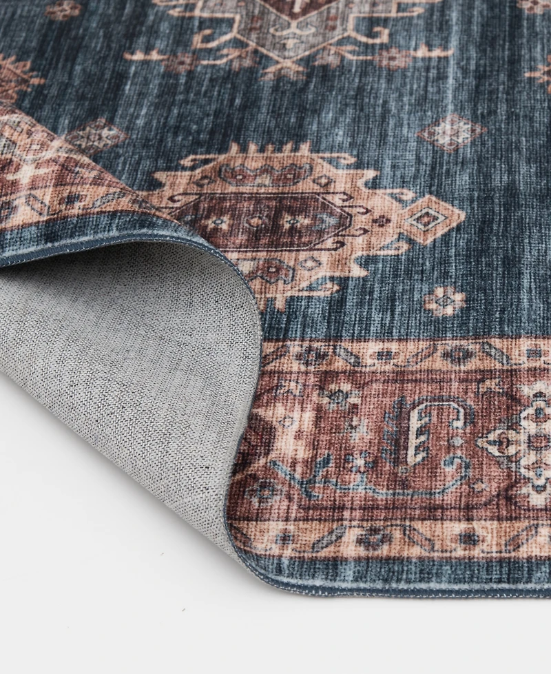 Mink Home Velvet Touch Washable Raq-001 5' x 7' Area Rug