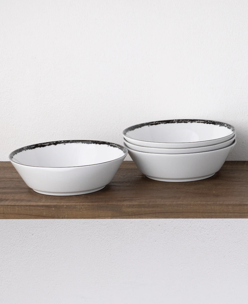 Noritake Rill Set of 4 Soup Bowls, Service for