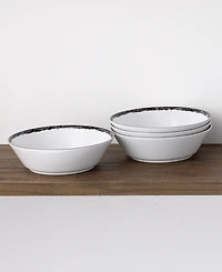Noritake Rill Set of 4 Soup Bowls, Service for