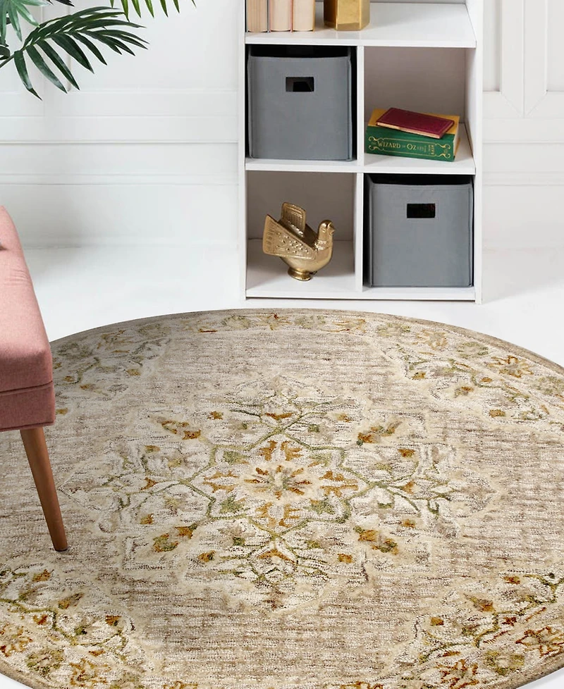 Lr Home Sweet Sinuo-120 4' x 4' Round Area Rug