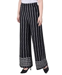 Ny Collection Petite Wide Leg Pull On Pants