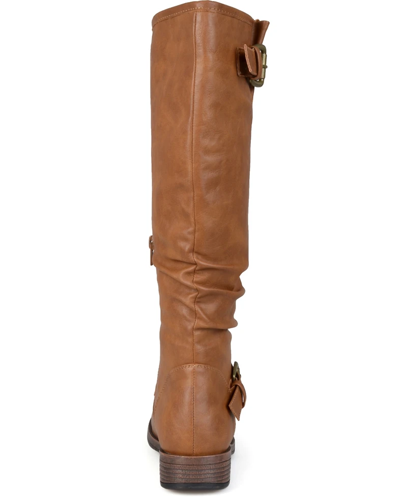 Journee Collection Women's Stormy Wide Calf Knee High Riding Boots