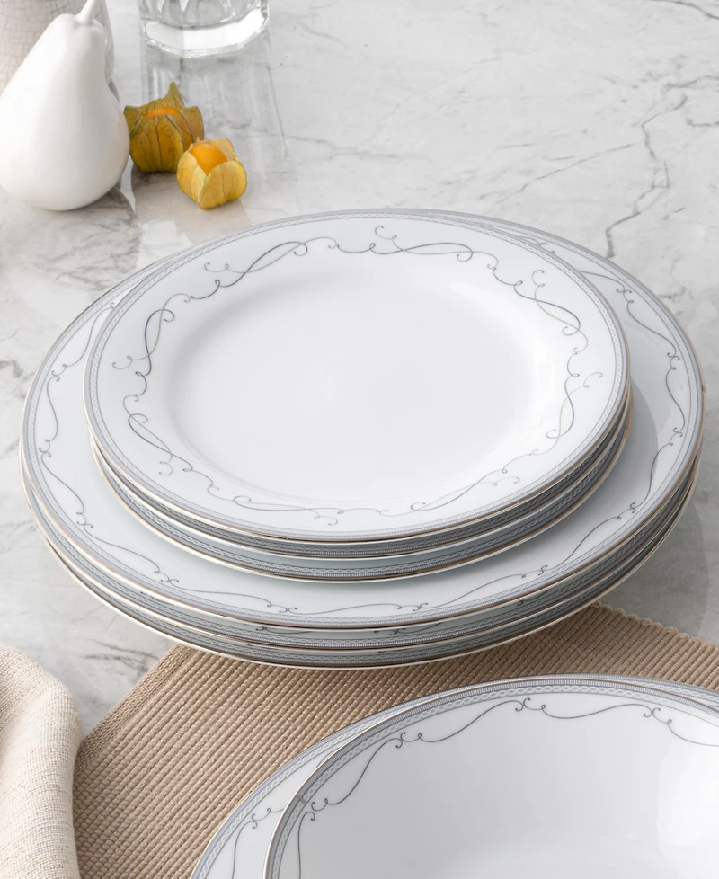 Noritake Satin Flourish 12 Piece Set, Service for 4