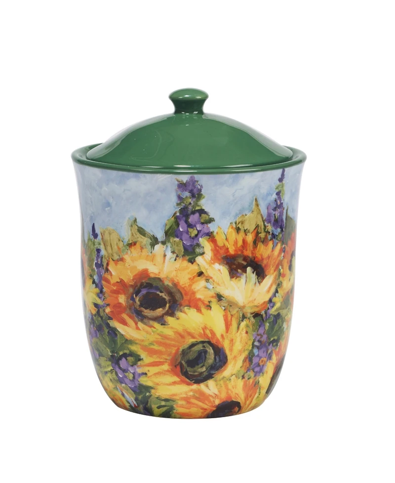 Certified International Sunflower Bouquet Canister Set 3-Pc
