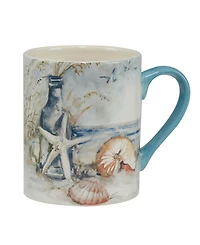 Certified International Coastal Landscape Set of 4 Mug 14 oz.