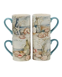 Certified International Coastal Landscape 16 Pc-Dinnerware Set, Service for 4