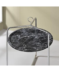 Steve Silver Miro 19" Laminate Metal Side Table