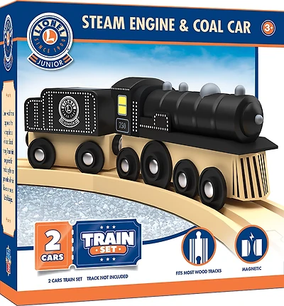 Masterpieces Lionel - Steam Engine & Coal Car Toy Train Set for Kids