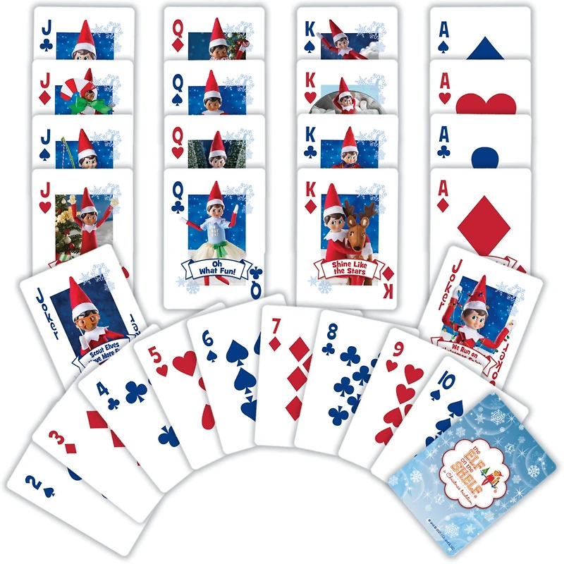 Masterpieces Elf on the Shelf - Supersized Travel Playing Cards
