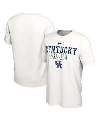 Men's Nike White Kentucky Wildcats On Court Bench T-shirt
