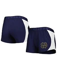 Women's Under Armour Navy, Gold Notre Dame Fighting Irish Game Day Tech Mesh Performance Shorts