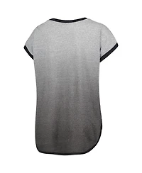 Women's Touch Gray, Black Chicago White Sox Home Run Tri-Blend Sleeveless T-shirt