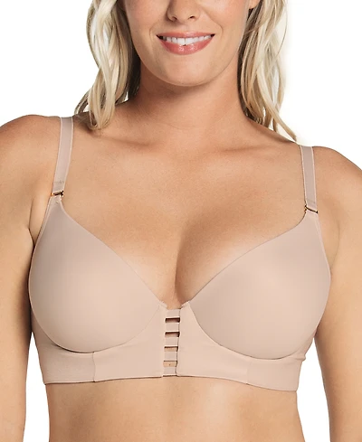 Leonisa Women's Memory Foam Push-Up Underwire Bustier Bra with Strappy Front, 91010