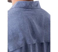 Guy Harvey Men's Short Sleeve Heathered Fishing Shirt