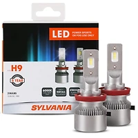 Sylvania H9 Led Powersport Headlight Bulbs for Off-Road Use or Fog Lights - 2 Pack