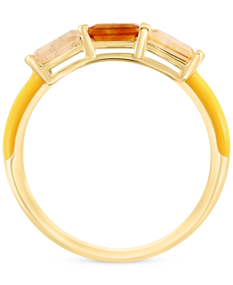 Effy Citrine (3/4 ct. t.w) set in 14k gold-plated sterling silver (Also available in Black Spinel and London Blue Topaz)