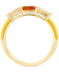 Effy Citrine (3/4 ct. t.w) set in 14k gold-plated sterling silver (Also available in Black Spinel and London Blue Topaz)