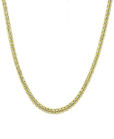 Ice Link Chain Necklace Collection In 10k Two Tone Gold
