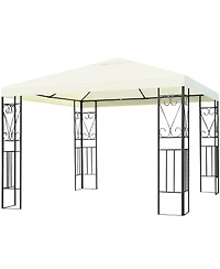 Costway 10'x10' Patio Gazebo Canopy Tent Steel Frame Shelter Patio Party Awning