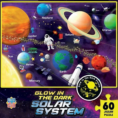 Masterpieces Glow in the Dark - Solar System 60 Piece Jigsaw Puzzle