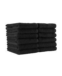Bleach-Safe Cotton Salon Towels (12 Pack), Jr. 16x27 in., Solid Color, Absorbent Hair Drying Towel, Perfect for and Spa