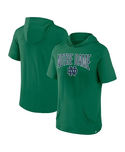 Men's Fanatics Green Notre Dame Fighting Irish Outline Lower Arch Hoodie T-shirt