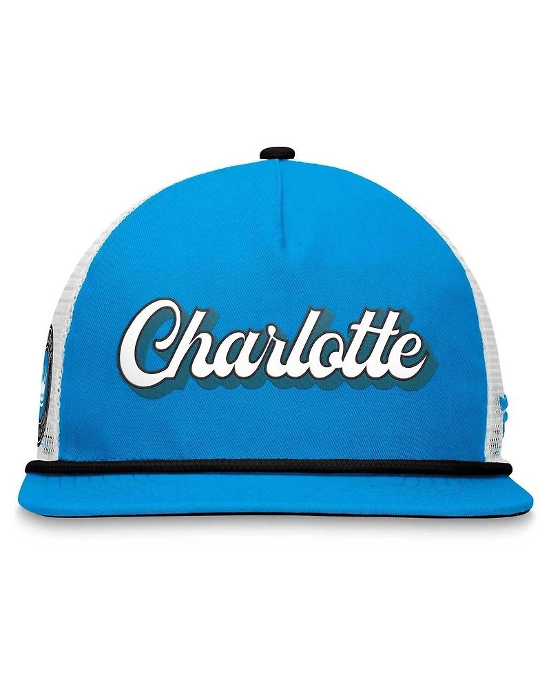 Men's Fanatics Blue, White Charlotte Fc True Classic Golf Snapback Hat