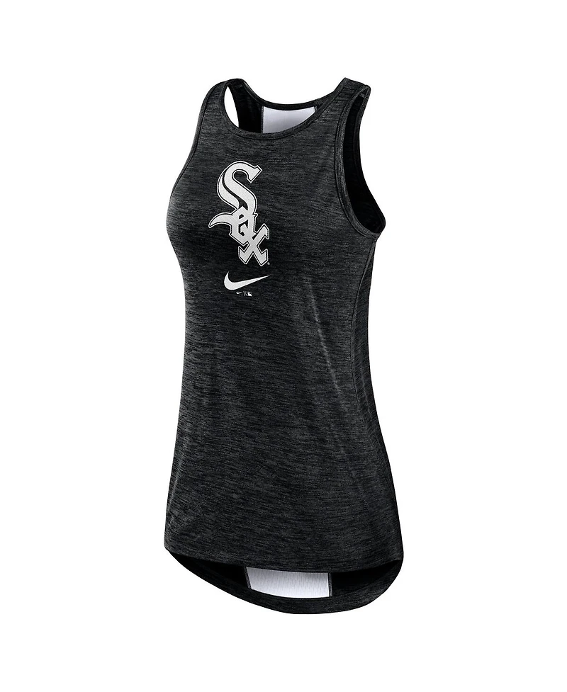 Women's Nike Black Chicago White Sox Right Mix High Neck Tank Top
