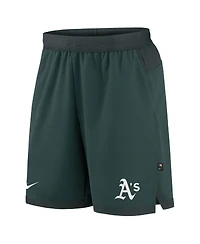 Men's Nike Green Oakland Athletics Authentic Collection Flex Vent Performance Shorts