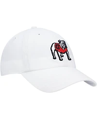 Men's '47 Brand White Georgia Bulldogs Clean Up Adjustable Hat