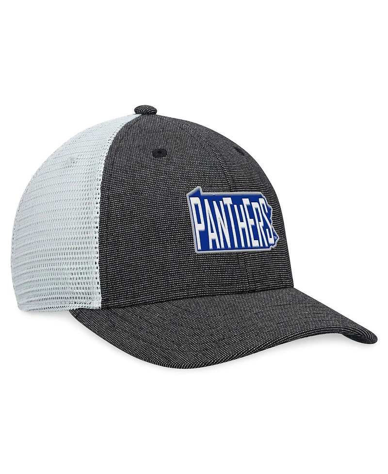 Men's Top of the World Charcoal, White Pitt Panthers Townhall Trucker Snapback Hat