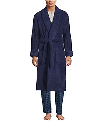 Lands' End Men's Calf Length Turkish Terry Robe