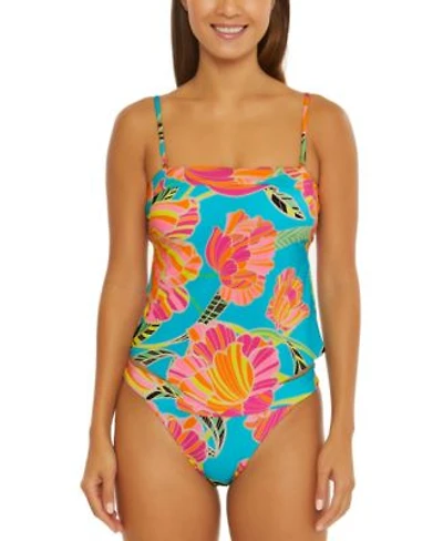 Trina Turk Poppy Printed Tankini Top Hipster Bikini Bottoms