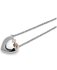 Olivia Burton Silver-Tone Knot Heart Necklace