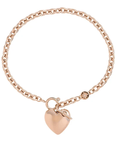 Olivia Burton 18K Rose Gold-Plated Knot Heart Bracelet