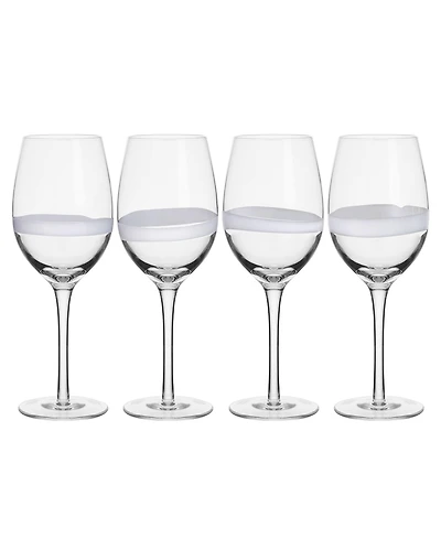 Fitz and Floyd Organic Band 14.5-oz White Wine Glasses 4-Piece Set