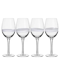 Fitz and Floyd Organic Band 14.5-oz White Wine Glasses 4-Piece Set