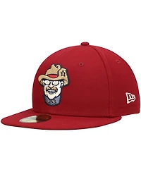 Men's New Era Red Frisco RoughRiders Authentic Collection Team Alternate 59FIFTY Fitted Hat