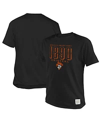Men's Original Retro Brand Black Oklahoma State Cowboys 1890 Logo T-shirt