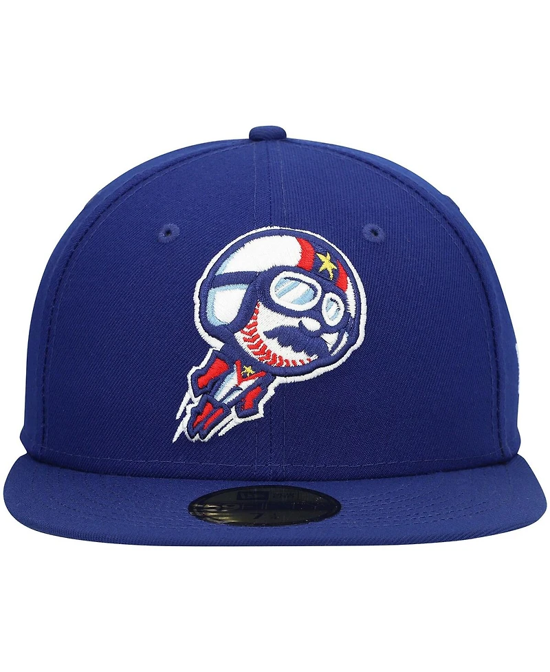 Men's New Era Royal Kannapolis Cannon Ballers Authentic Collection Team Home 59FIFTY Fitted Hat