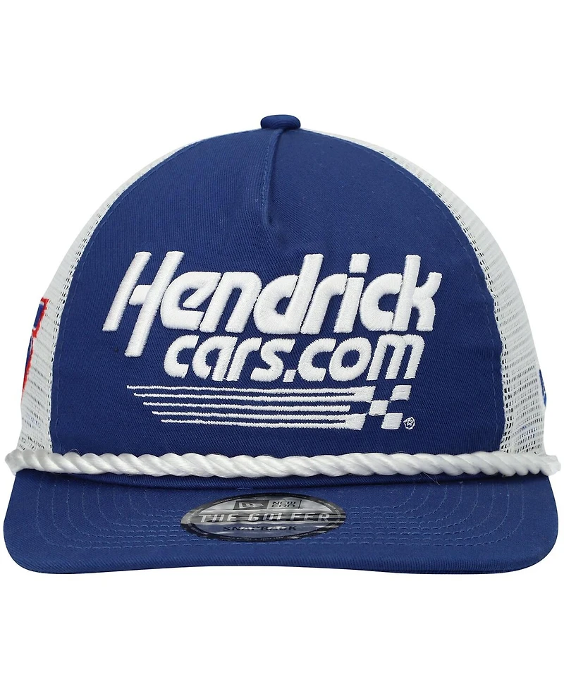 Men's New Era Royal, White Kyle Larson Golfer Snapback Hat