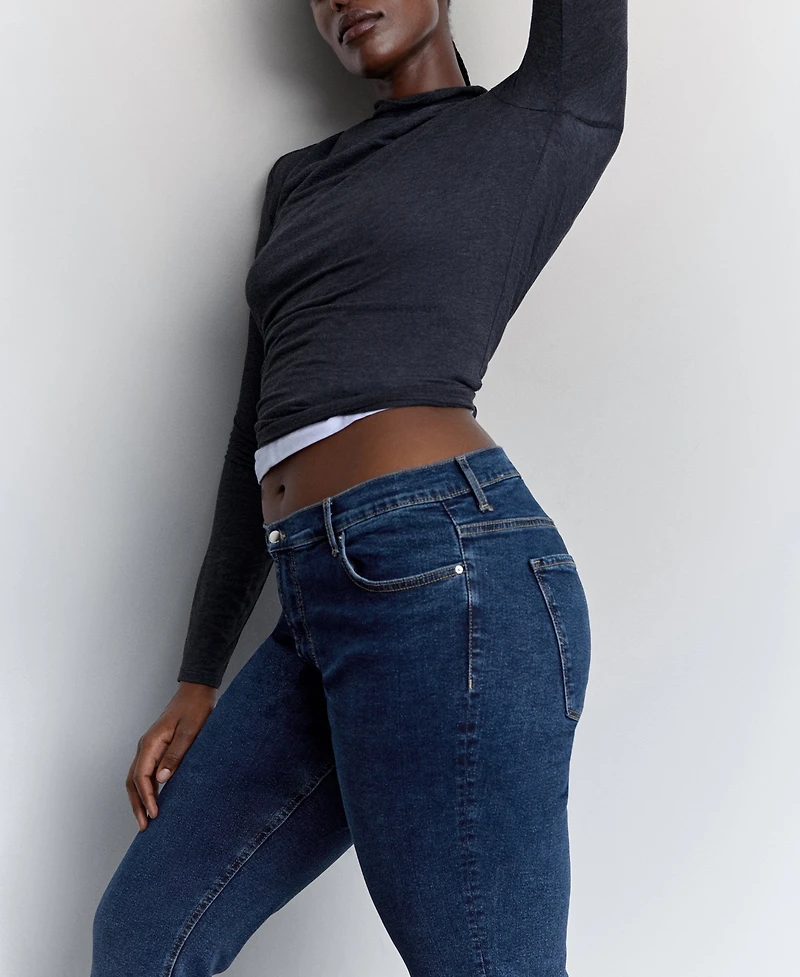 Mango Women's Crop Flared Jeans