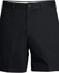 Lands' End Men's No Iron 6" Plain Front Chino Short