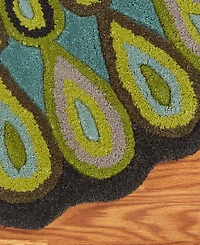 Lr Home Valentin Vlnta-540 3' x 3' Round Area Rug