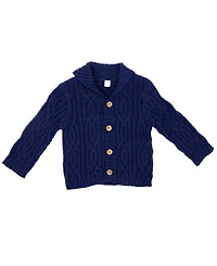 Little Gent Baby Boys Shawl Collar Knit Cardigan and Pants, 2 Piece Set