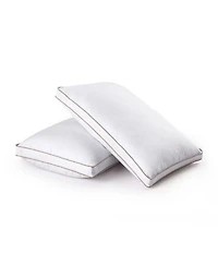 Unikome Diamond Quilted Goose Feather Gusseted 2 Pack Pillows