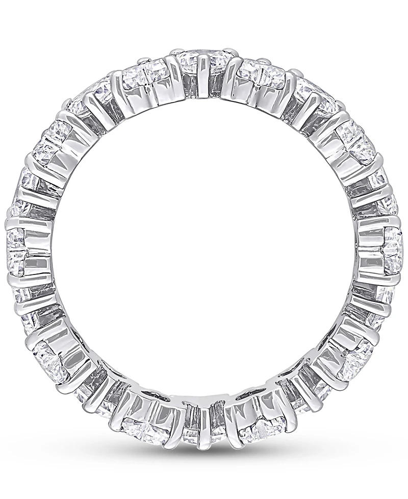 Moissanite Heart Band (3-3/8 ct. t.w.) Sterling Silver