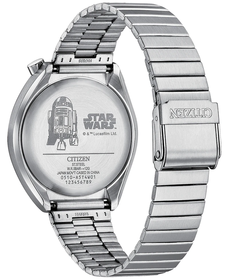 Citizen Men's Star Wars R2-D2 Stainless Steel Bracelet Watch 38mm